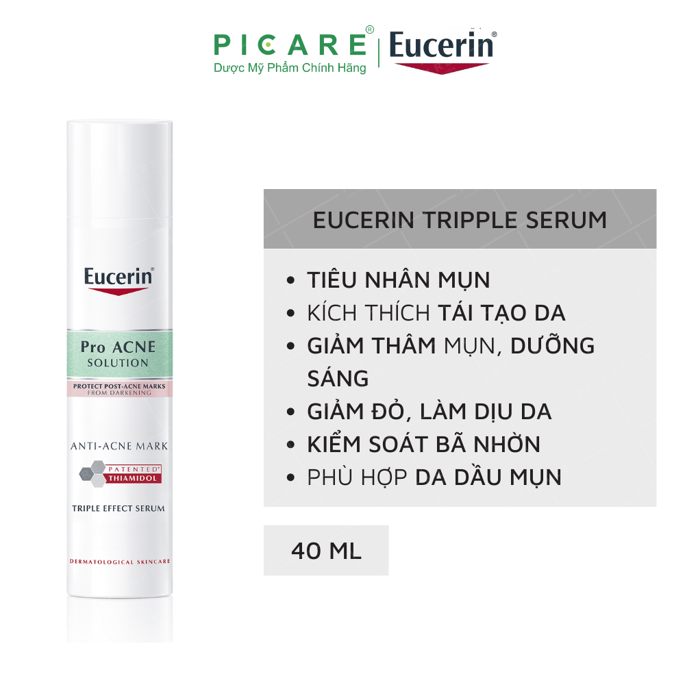 Tinh Chất Giảm Thâm & Dưỡng Sáng Cho Da Mụn Eucerin Pro Acne Tripple Effect Serum 40ml - 66862
