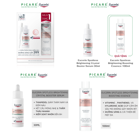 [MUA 1 TẶNG 1] Tinh Chất Eucerin Giảm Thâm Nám, Dưỡng Sáng Kiểm Soát Nhờn Spotless Brightening Sebum Control Crystal Booster Serum 30ml - 98350