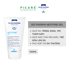 Gel Rửa Mặt Trắng Sáng Da Isis Pharma Neotone Gel 150ml