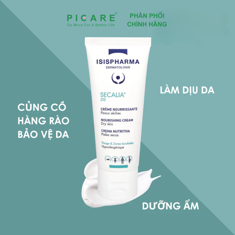 Kem Giữ Ẩm Hỗ Trợ Da Khô ISIS Pharma Secalia D.S 40ml
