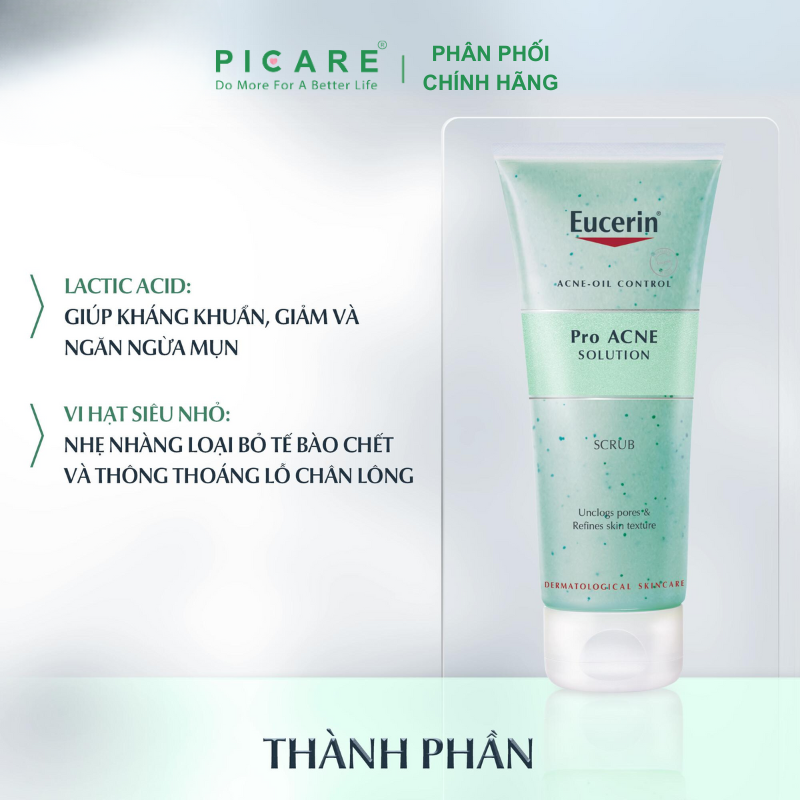 Tẩy Tế Bào Chết Ngăn Ngừa Mụn Eucerin Pro Acne Scrub 100ml – 88984