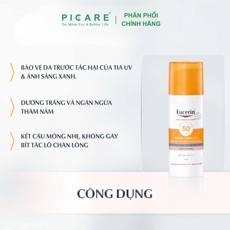Kem Chống Nắng Eucerin Sun Serum Double Whitening SPF 50+ 50ml - 87997
