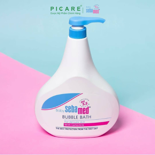 Sữa Tắm Dịu Nhẹ Toàn Thân SEABAMED pH 5.5 Baby Seabamed Bubble Bath 1000ml