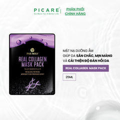 Mặt nạ cấp ẩm giúp da săn chắc PAX MOLY Real Collagen Mask Pack (25ml)