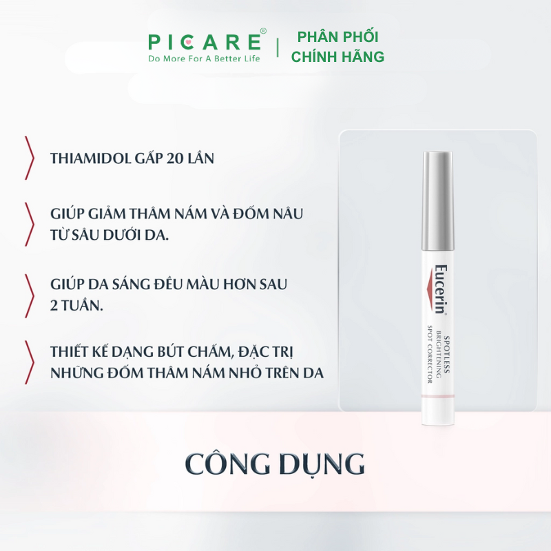 Bút Chấm Giảm Thâm Nám Đốm Nâu Eucerin Spotless Brightening Spot Corrector 5ml – 83507