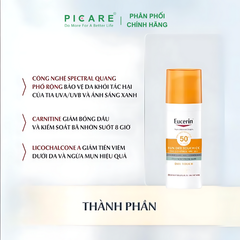 Kem Chống Nắng Che Khuyết Điểm Eucerin Sun Dry Touch CC Oil COntrol SPF50+ 50ml (Có Màu) – 87937