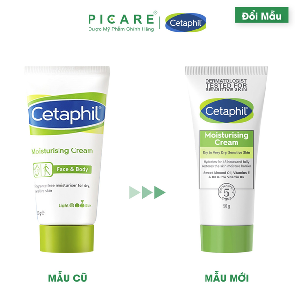 Kem Làm Mềm, Dưỡng Ẩm Da Mặt Và Toàn Thân Cetaphil Moisturizing Cream 50g