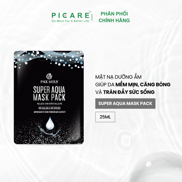 Mặt nạ cấp ẩm chuyên sâu PAX MOLY Super Aqua Mask Pack 25ml