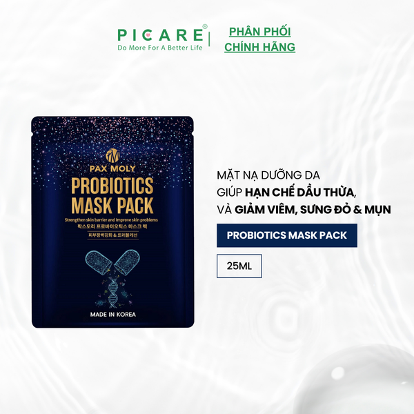 Mặt nạ cấp ẩm, làm dịu và phục hồi da PAXMOLY Probiotics Mask Pack (25ml)