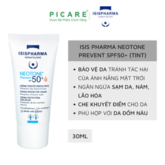 Kem Che khuyết Điểm, Kết Hợp Chống Nắng ( Màu Da ) Isis Pharma Neotone Prevent SPF50 30ml