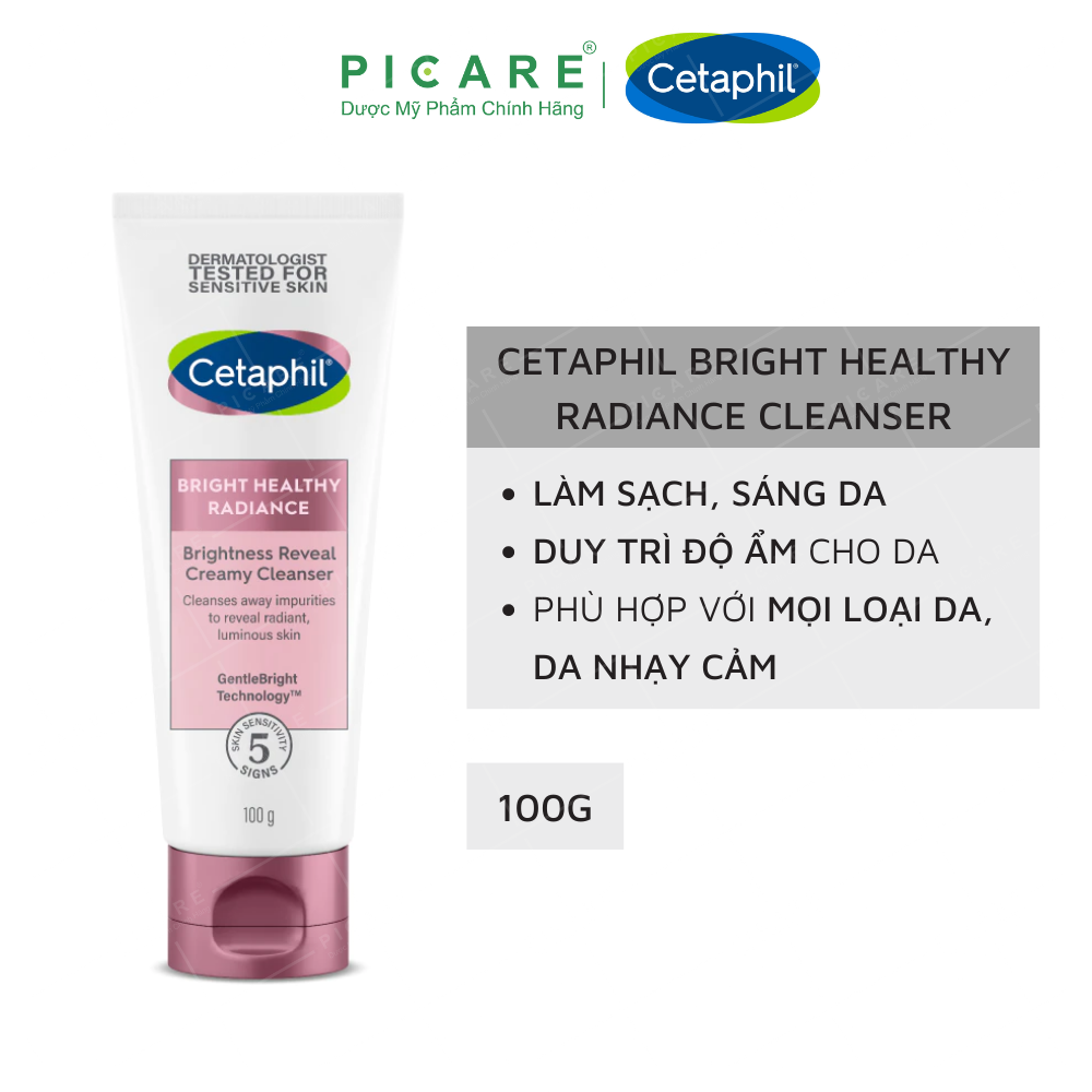 Sữa Rửa Mặt Làm Sáng Da Cetaphil Bright Healthy Radiance Creamy Cleanser 100g