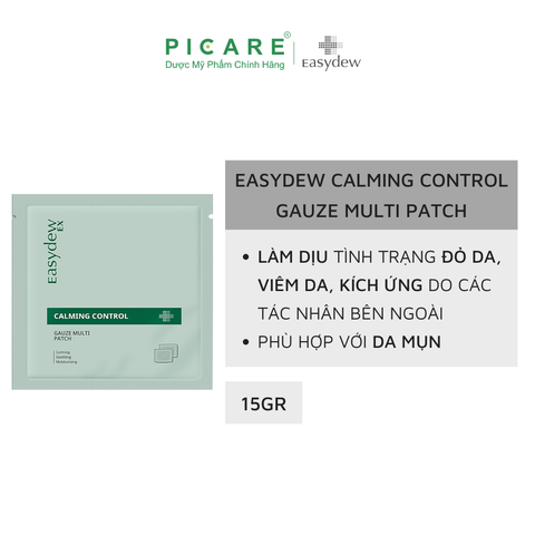Miếng Dán Cấp Ẩm Làm Dịu Cho Làn Da nhạy cảm da khô Easydew Ex Calming Control Gauze Multi Patch ( 1 miếng )