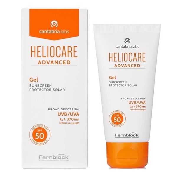 Kem Chống Nắng Dạng Gel Cho Da Nhờn, Mụn Heliocare Gel SPF50 50ml