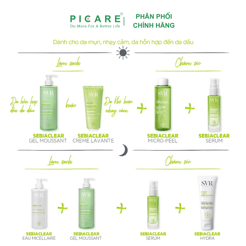 Tinh Chất Làm Giảm Mụn, Mờ Nám, Làm Mềm Mịn Da SVR Sebiaclear Serum 30ml