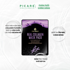 Mặt nạ cấp ẩm giúp da săn chắc PAX MOLY Real Collagen Mask Pack (25ml)