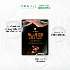 Mặt nạ dưỡng sáng dành cho da không đều màu PAX MOLY Real Arbutin Mask Pack - 25ml