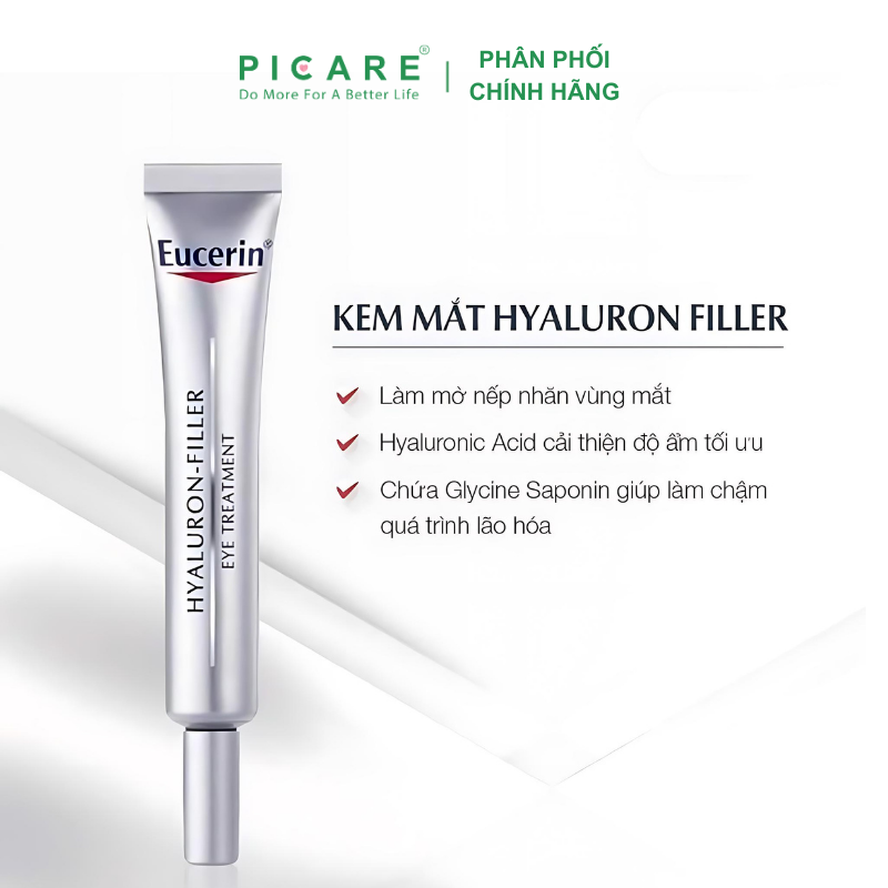 Kem Ngăn Ngừa Lão Hóa Cho Vùng Mắt Eucerin Hyaluron Filler eye 15ml – 63536