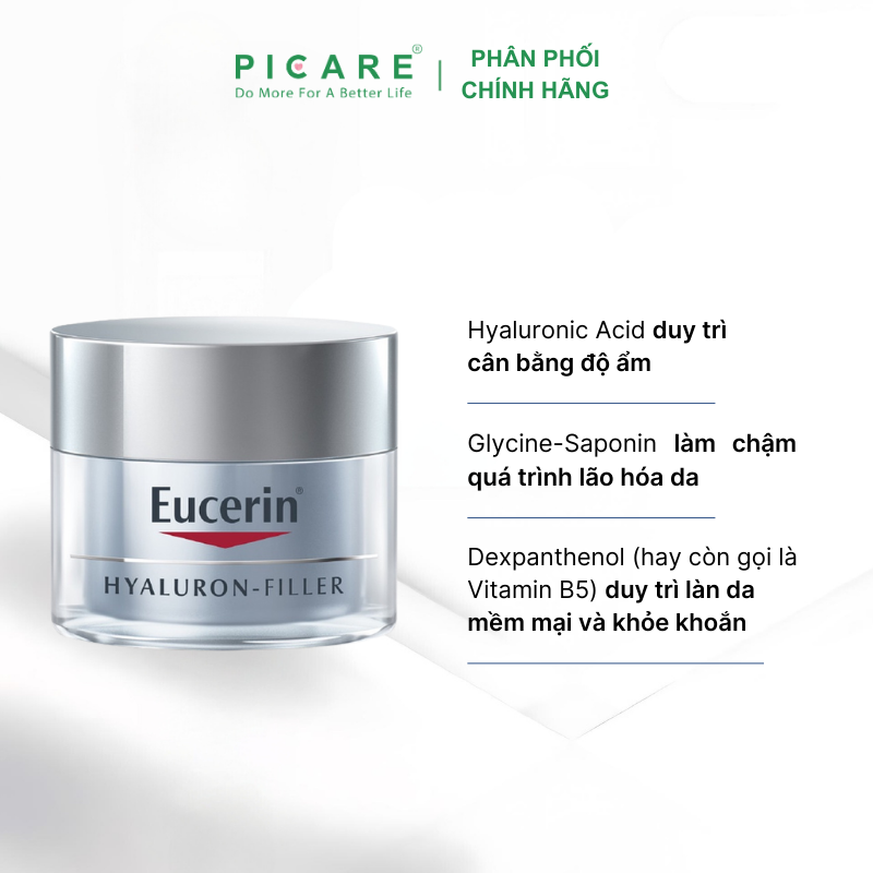 Kem Ngăn Ngừa Lão Hóa Ban Đêm Eucerin Hyaluron – Filler Night Cream – 63486