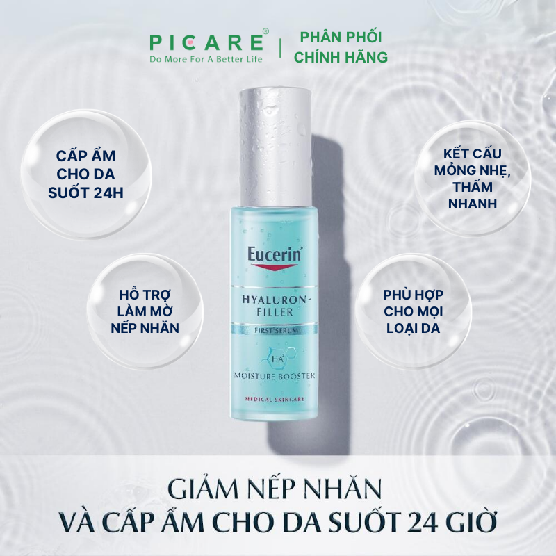 Tinh Chất Cấp Ẩm Ngăn Ngừa Lão Hóa Eucerin Hyaluron-Filler Moisture Booster 30ml – 83524