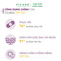 Kem dưỡng phục hồi da và chống nắng cho da sau vết thương Bioderma Cicabio Creme SPF 50+ 30ml