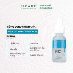 Tinh chất cấp ẩm đa tầng cho da khô PAX MOLY Hyaluronic acid 10% + B5 3% Serum 30ml