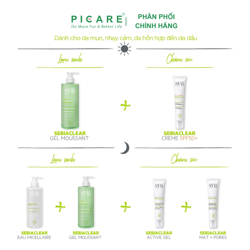 Gel Rửa Mặt Dành SVR Cho Da Dầu Sebiaclear Gel Moussant 400ml