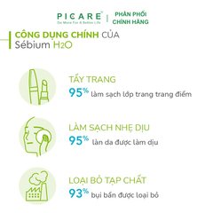 Nước tẩy trang cho da hỗn hợp, da nhờn Bioderma Sebium H2O 250ml