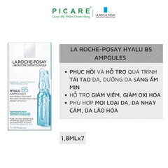 Tinh Chất Chuyên Biệt Giúp Dưỡng Ẩm, Phục Hồi Da La Roche Posay Hyalu B5 Ampoules 7 ống x 1.8ml