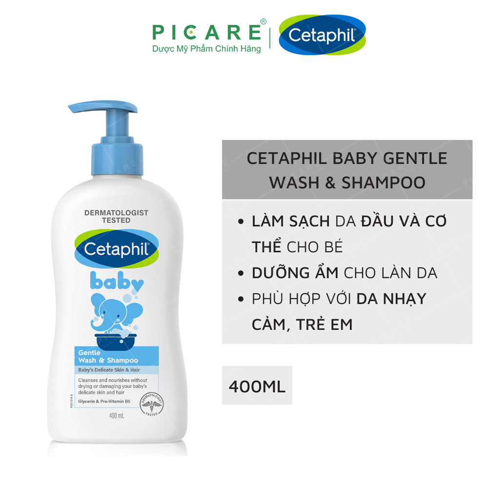 Cetaphil, Baby, Gentle Wash & Shampoo, Hair & Body - 300 Ml | Al-Dawaa  Pharmacies