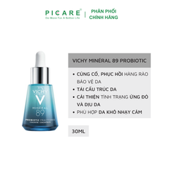Tinh Chất Khoáng Cô Đặc Vichy Phục Hồi Chuyên Sâu Mineral 89 Skin Fortifying Daily Booster 30ml