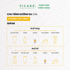 Tinh chất dưỡng trắng mờ thâm cho da xỉn màu PAX MOLY Vitamin C 15% + B5 5% Serum 30ml