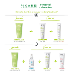 Sữa rửa mặt dạng kem dành cho da dầu bụi bẩn bã nhờn SVR Sebiaclear Creme Lavante 200ml