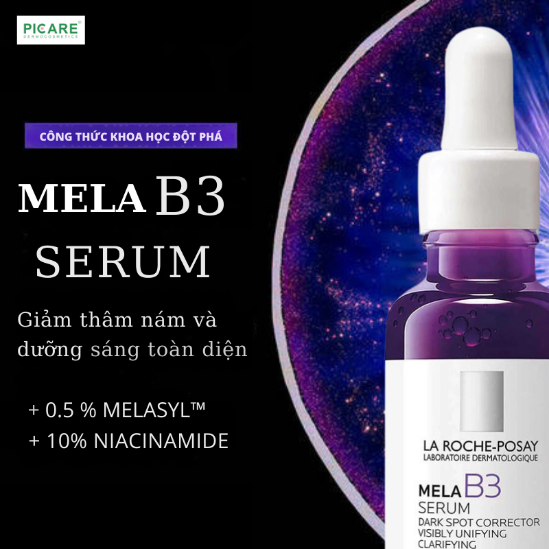 Dưỡng chất dưỡng da giúp mờ thâm nám dưỡng sáng da La Roche Posay Mela B3 Serum 30ml