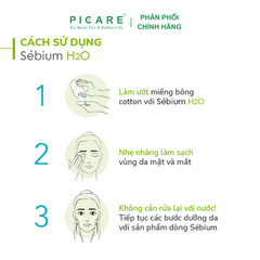 Nước tẩy trang cho da hỗn hợp, da nhờn Bioderma Sebium H2O 250ml