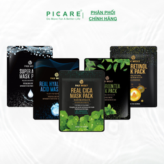 Mặt nạ trà xanh dành cho da thâm mụn PAX MOLY Real CICA Mask Pack (25ml)