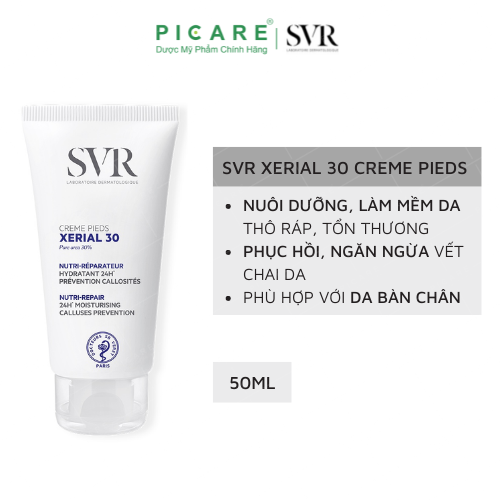 Kem dưỡng dành cho da khô nức nẻ SVR Xerial 30 Cream Pides 50ml