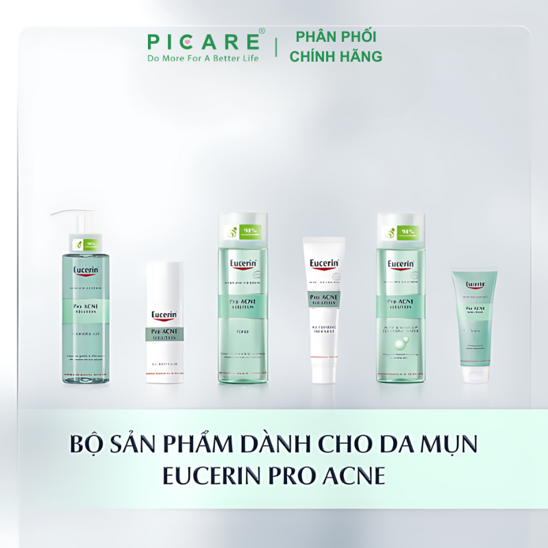 Sữa Rửa Mặt Dành Cho Da Nhờn Mụn Dạng Gel Eucerin Pro Acne Cleasing Gel 200ml - 88970