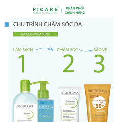 Kem Dưỡng Da Dành Cho Da Mụn, Yếu  Và Nhạy Cảm Bioderma Sebium Sensitive 30ml
