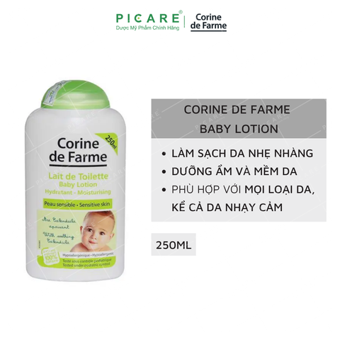 Kem Dưỡng Da Cho Bé Corine De Farme Baby Lotion 250ml