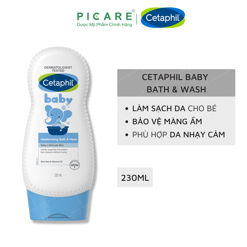 Sữa Tắm Dưỡng Ẩm Cho Bé Cetaphil Baby Moisturising Bath & Wash 230ml