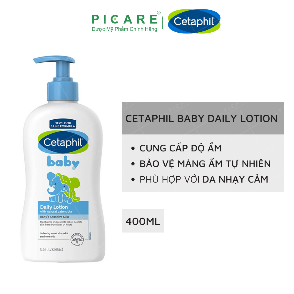 Sữa Dưỡng Ẩm Toàn Thân Hằng Ngày Cho Bé Cetaphil Baby Daily Lotion 400ml