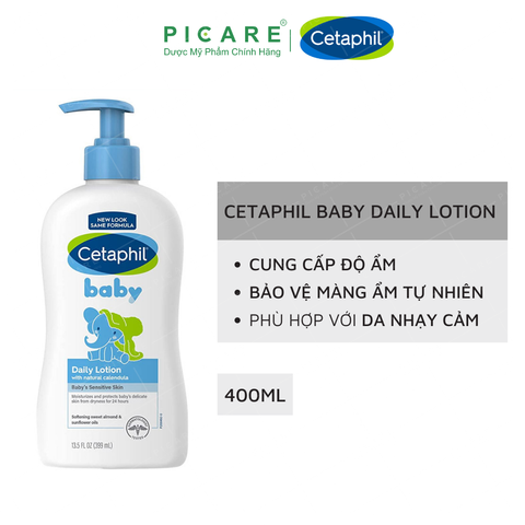 Sữa Dưỡng Ẩm Toàn Thân Hằng Ngày Cho Bé Cetaphil Baby Daily Lotion 400ml