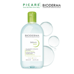 Nước Tẩy Trang Và Làm Sạch Cho Da Hỗn Hợp, Da Dầu Đến Da Mụn Bioderma Sebium H2O 500ml