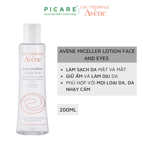 Lotion Tẩy Trang Êm Dịu Cho Da Nhạy Cảm Avène Micellar Lotion Face And Eyes 200ML