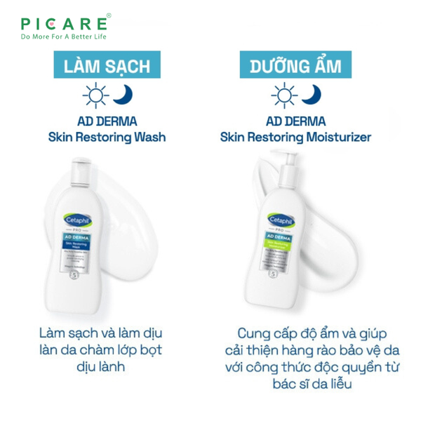 Sữa tắm dành cho da cơ địa, khô Cetaphil Pro Ad Derma Wash 295ml