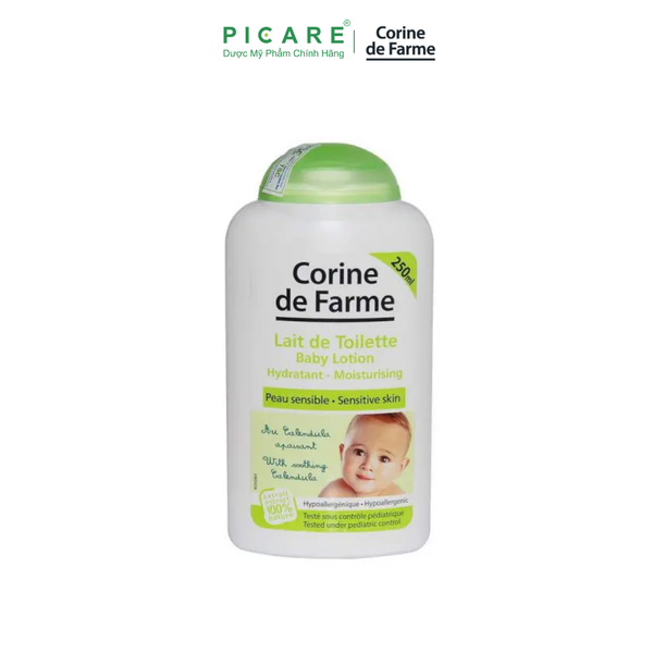 Kem Dưỡng Da Cho Bé Corine De Farme Baby Lotion 250ml