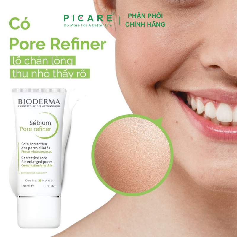 Kem dưỡng dành cho da dầu và se nhỏ lỗ chân lông Bioderma Sebium Pore Refiner 30ml