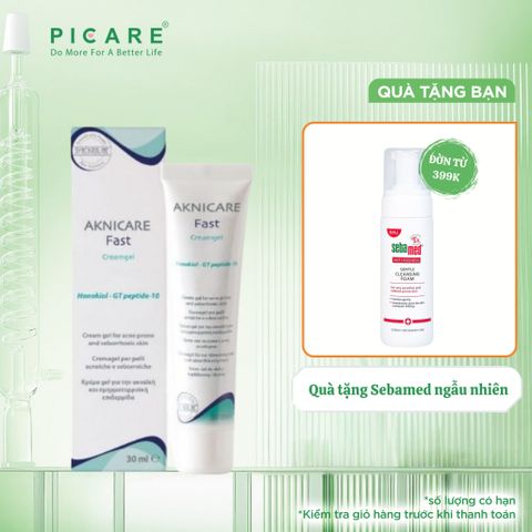 Kem giảm tổn thương viêm mụn kiểm soát bã nhờn Aknicare Fast Cream gel 30ml
