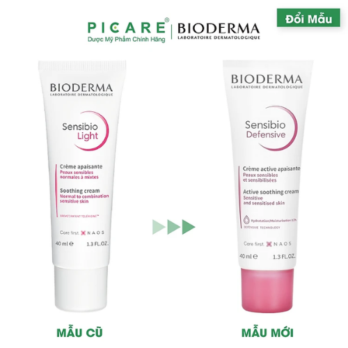 Kem dưỡng ẩm và làm dịu da, dành cho da nhạy cảm Bioderma Sensibio Defensive 40ml