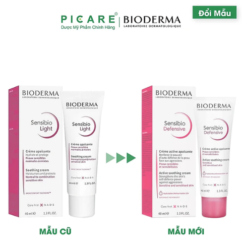 Kem dưỡng ẩm và làm dịu da, dành cho da nhạy cảm Bioderma Sensibio Defensive 40ml